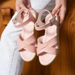 Bağlamalı Sandalet Pembe