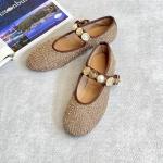 Angel Kadın Aksesuarlı Kumaş Babet-Bej