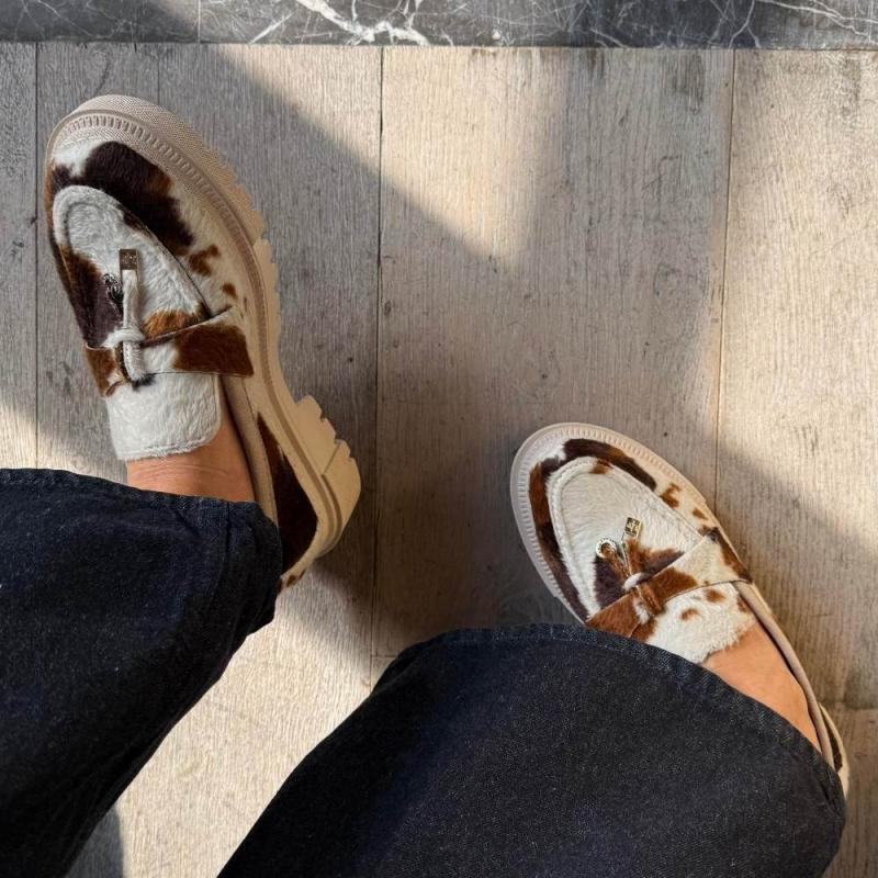 Milka Kahve Oxford Kadın Ayakkabı