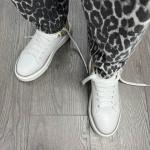 Leksa Kadın Sneaker Beyaz Gold