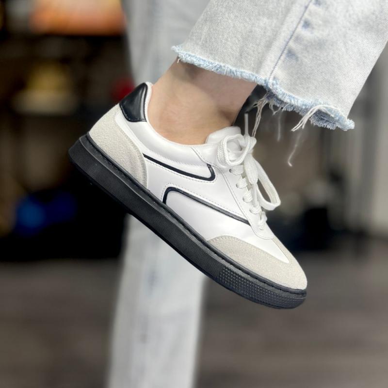 Nunez Casuel Kadın Sneaker Beyaz&Siyah