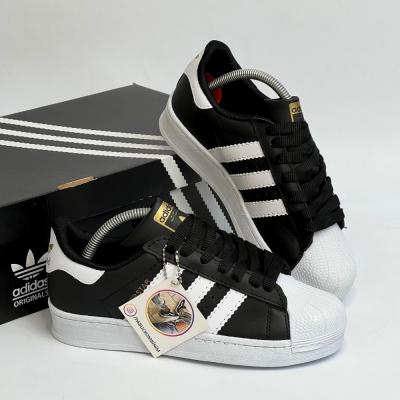SuperStar Siyah Beyaz Süet