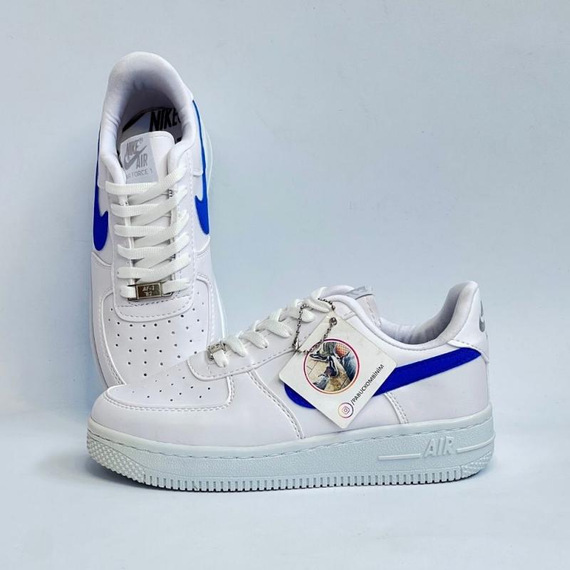 Air Force Kısa Beyaz Mavi
